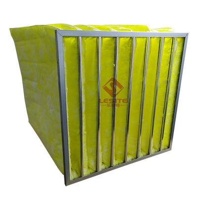 Galvanisiertes synthetisches Taschen Hepa-Filtrations-System-Stahlgrün der Medien-G4 8