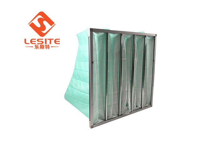 Kleiner AluminiumH14 beutelfilter der Widerstand-Glasfaser-21mm, Taschen-Luftfilter