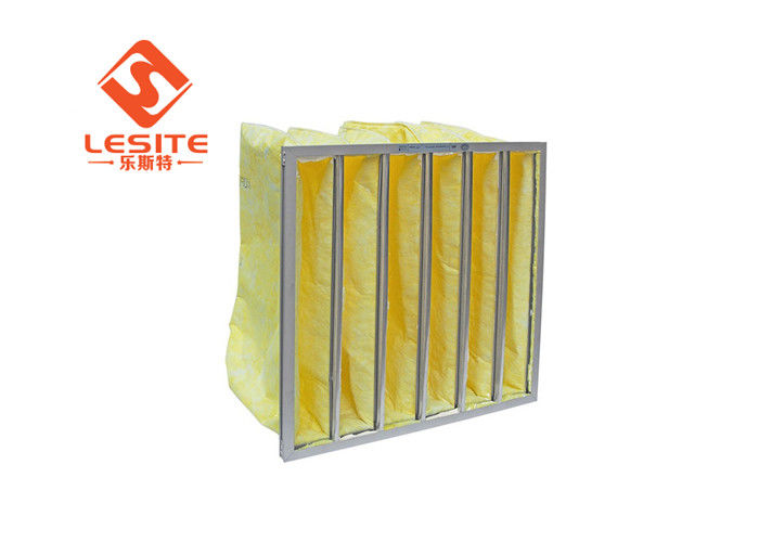 Große Staubaufnahmekapazität H13 5μM Aluminum Bag Filter gelb