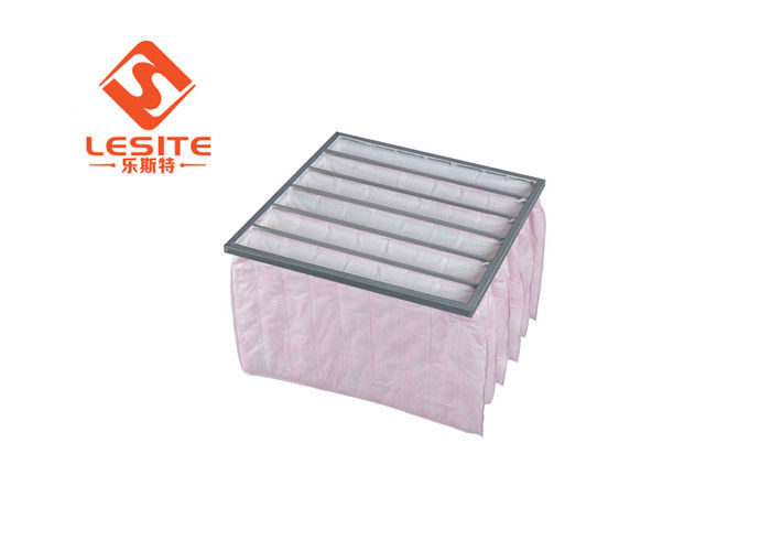 Aluminium bereitete waschbare Taschen-Luftfilter-rosa Farbe der Taschen-H14 auf